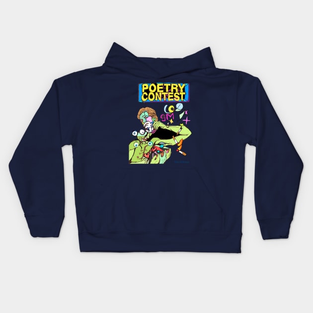 Poetry Contest Kids Hoodie by DaxNorman